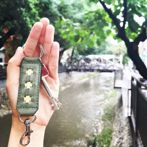 Key Ring and Clasp-Olive Green