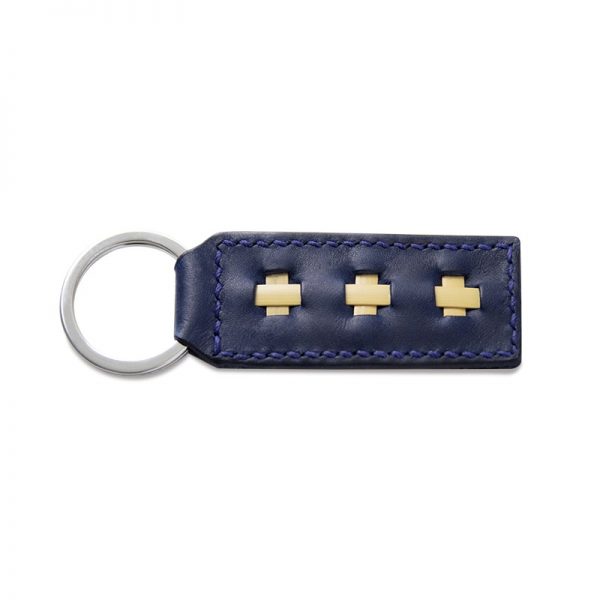 Leather Key Chains, Marine Blue