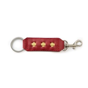 Key Ring and Clasp-Ruby Red