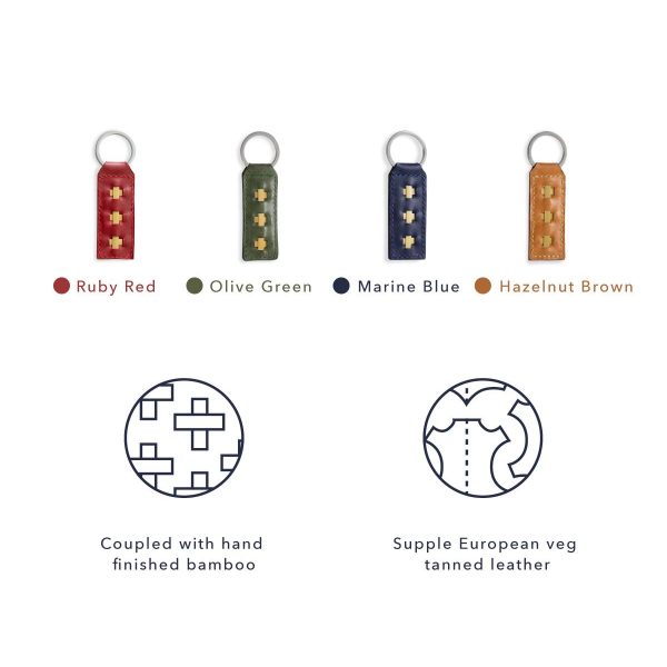 Leather key rings colors