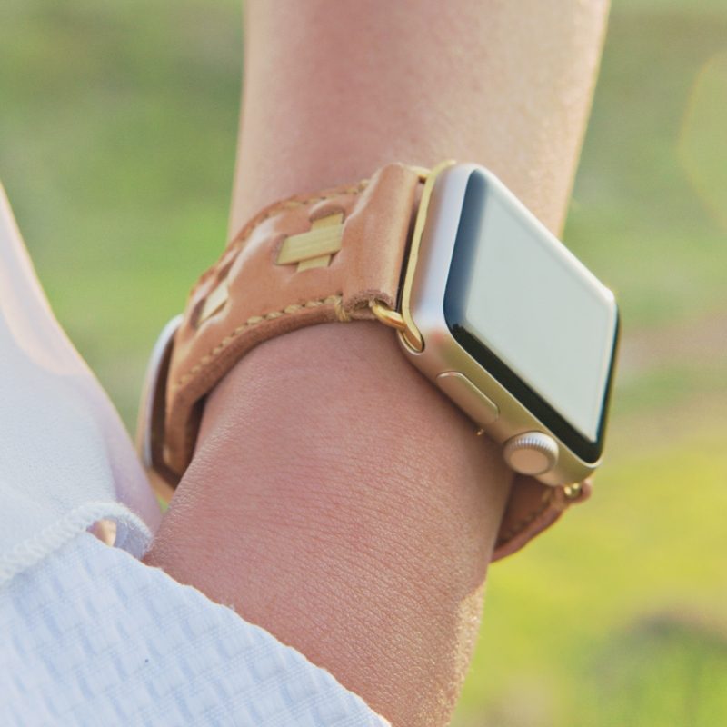 leather apple watch band model