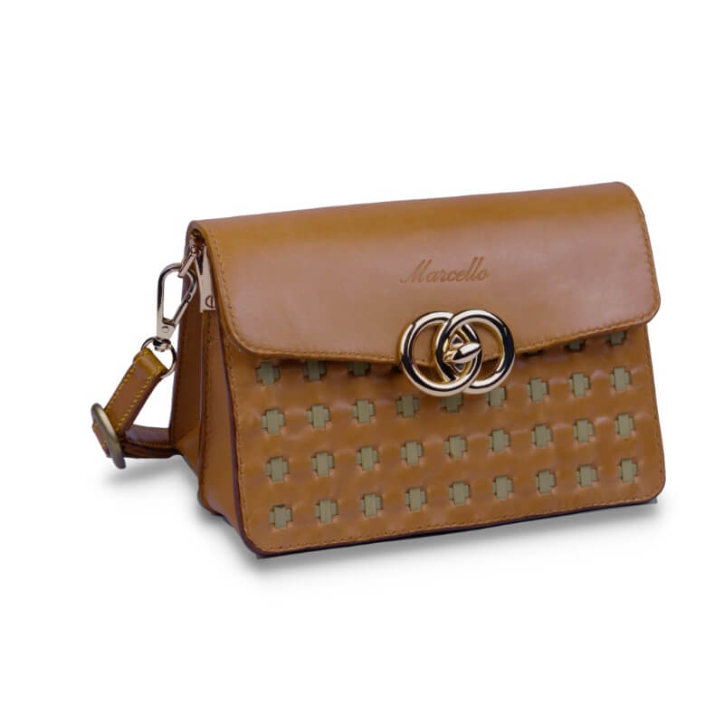 mini crossbody purse brown