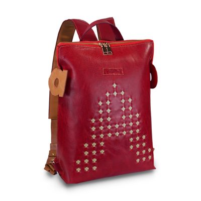 Red Backpack Purse