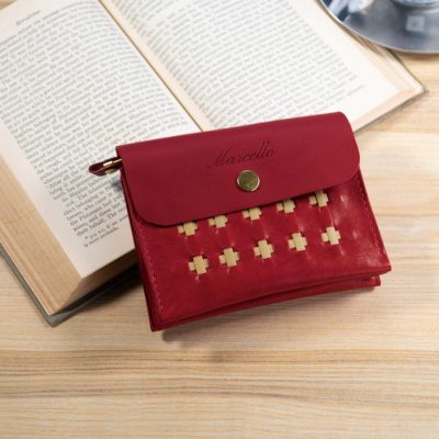 Accordion Wallet Ruby Red