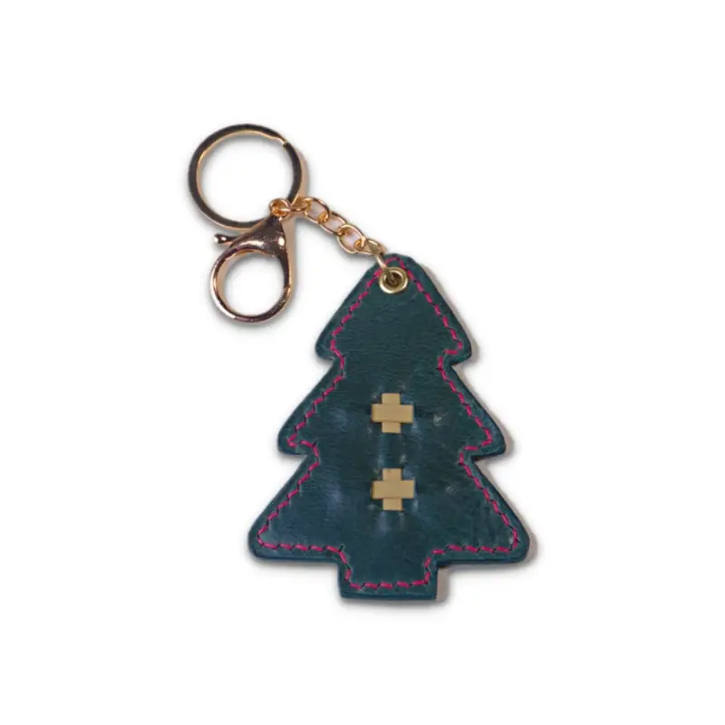 溫馨聖誕樹鑰匙圈