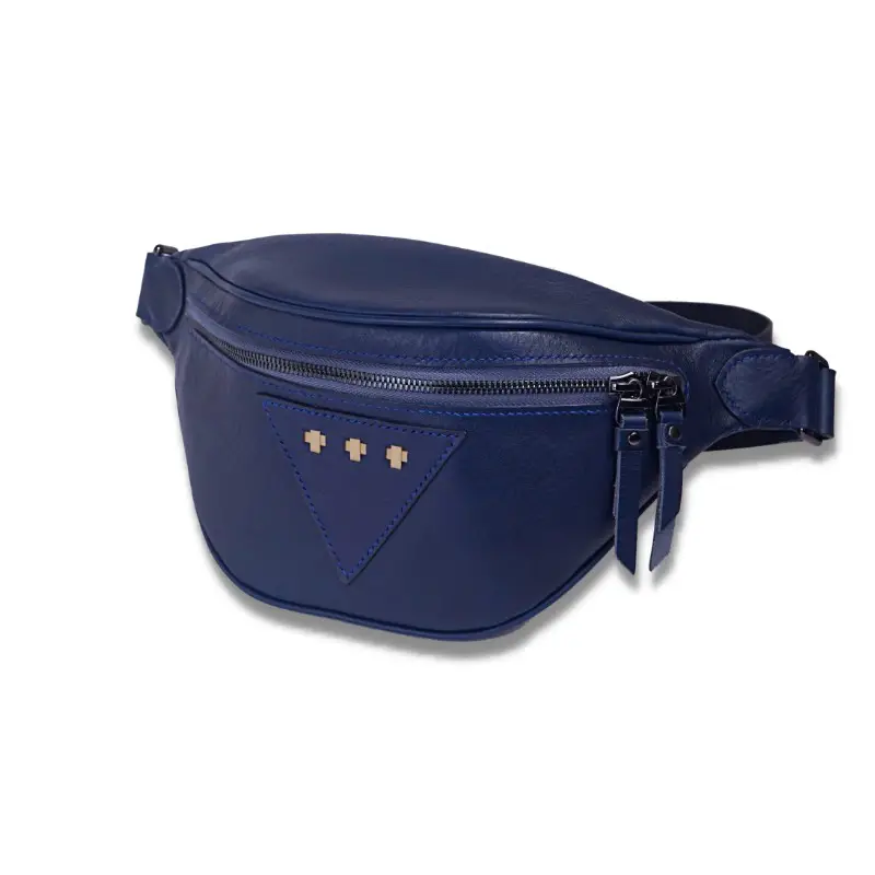 Belt Bag in Leather and Bamboo - Marcello