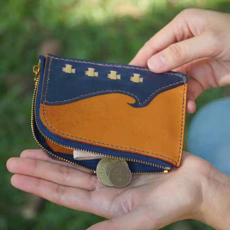 l shaped wallet change purse